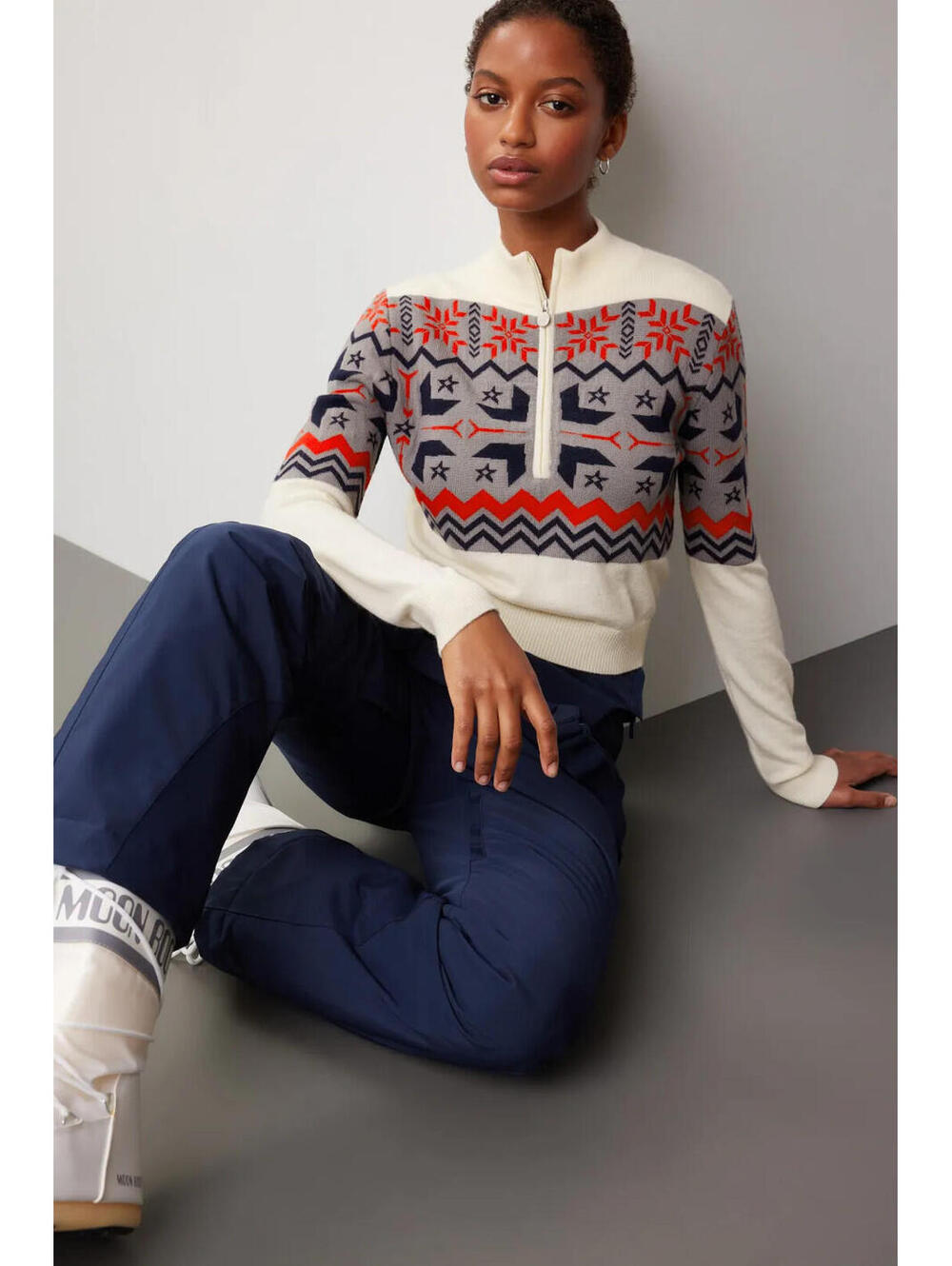 Perfect Moment Nordic Wool Sweater Size XS (Shrunk from 6)